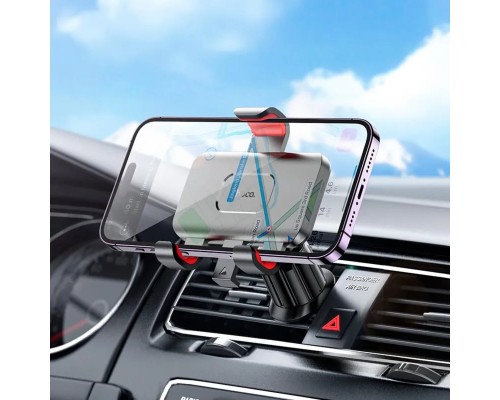 Автотримач для телефона HOCO H21 Dragon automatic clamp car holder(air outlet) Red Black (6942007605649) Автотримач для телефона HOCO H21 Dragon automatic clamp car holder(air outlet) Red Black (6942007605649)