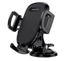 Автотримач для телефона BOROFONE BH37 Route push type suction cup car holder Black (6931474738486)