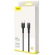Кабель Baseus Cafule Cable Type-C to iP PD 18W 1m Gray+Black (CATLKLF-G1)