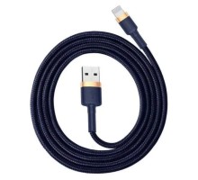 Кабель Baseus cafule Cable USB For iP 2.4A 1m Gold+Blue (CALKLF-BV3)