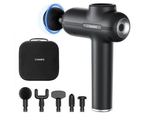 Перкусійний масажер NAIPO MGG-2103 Massage Gun Black (MGG-2103)