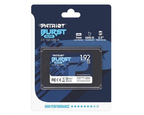 SSD Patriot Burst Elite 1920GB 2.5" 7mm SATAIII TLC 3D (PBE192TS25SSDR) SSD Patriot Burst Elite 1920GB 2.5" 7mm SATAIII TLC 3D (PBE192TS25SSDR)