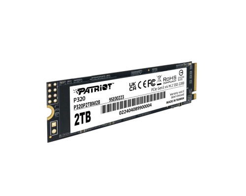 SSD M.2 Patriot P320 2TB NVMe 2280 Gen3.0 x4 3D TLC (P320P2TBM28) 