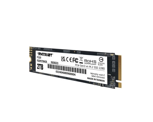 SSD M.2 Patriot P320 2TB NVMe 2280 Gen3.0 x4 3D TLC (P320P2TBM28) 