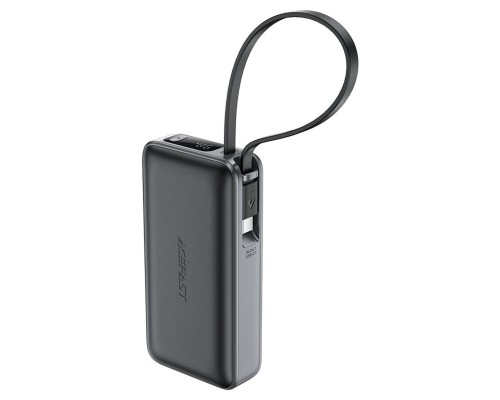 Зовнішній акумулятор ACEFAST M7 PD30W power bank with cable 10000mAh, Black (6974316283379) Зовнішній акумулятор ACEFAST M7 PD30W power bank with cable 10000mAh, Black (6974316283379)