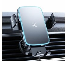 Автотримач для телефона Usams CD230  Wireless Charging Car Holder (Air Vent) black (CD230ZJ01) 