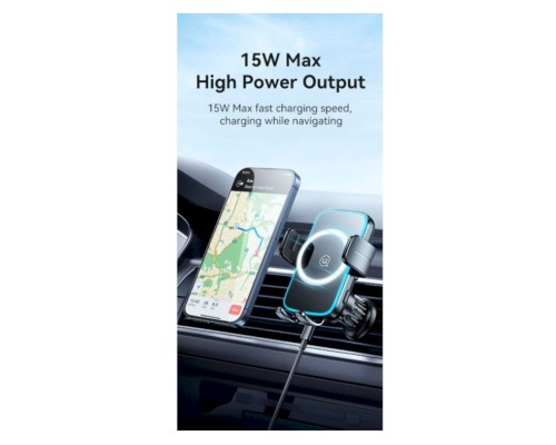 Автотримач для телефона Usams CD230 Wireless Charging Car Holder (Air Vent) black (CD230ZJ01) Автотримач для телефона Usams CD230 Wireless Charging Car Holder (Air Vent) black (CD230ZJ01)