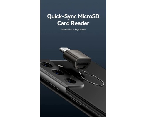 Картрідер Vention USB 2.0 Type-C MicroSD Card Reader Gray Zinc Alloy Type (CLMH0) Картрідер Vention USB 2.0 Type-C MicroSD Card Reader Gray Zinc Alloy Type (CLMH0)