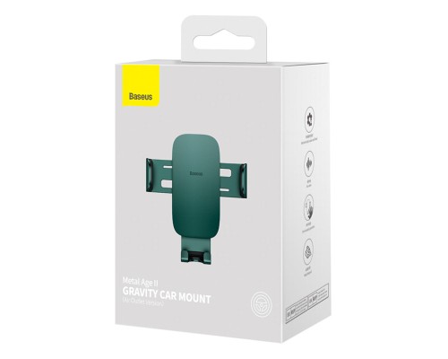 Тримач для мобiльного Baseus Metal AgeⅡ Gravity Car Mount(Air Outlet Version)Green (SUJS000006) Тримач для мобiльного Baseus Metal AgeⅡ Gravity Car Mount(Air Outlet Version)Green (SUJS000006)