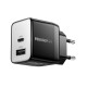 Мережевий зарядний пристрій ESSAGER ECT33W Gan 1USB 1T-C 33W black (ECT33W-LJB01-Z)