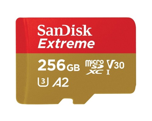 microSDXC (UHS-1 U3) SanDisk Extreme A2 256Gb class 10 V30 (R190MB/s,W130MB/s) (adapter SD) (SDSQXAV-256G-GN6MA) microSDXC (UHS-1 U3) SanDisk Extreme A2 256Gb class 10 V30 (R190MB/s,W130MB/s) (adapter SD) (SDSQXAV-256G-GN6MA)