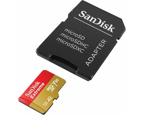 microSDXC (UHS-1 U3) SanDisk Extreme A2 256Gb class 10 V30 (R190MB/s,W130MB/s) (adapter SD) (SDSQXAV-256G-GN6MA) microSDXC (UHS-1 U3) SanDisk Extreme A2 256Gb class 10 V30 (R190MB/s,W130MB/s) (adapter SD) (SDSQXAV-256G-GN6MA)