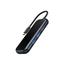 USB-хаб Baseus AcmeJoy 7-Port Type-C HUB Adapter（Type-C to HDMI*1+USB3.0*2+USB2.0*1+Type-C PD&amp;Data *1+SD/TF*1）Dark Gray (WKJZ010413)