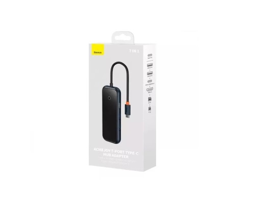 USB-хаб Baseus AcmeJoy 7-Port Type-C HUB Adapter(Type-C to HDMI*1+USB3.0*2+USB2.0*1+Type-C PD&Data *1+SD/TF*1)Dark Gray (WKJZ010413) USB-хаб Baseus AcmeJoy 7-Port Type-C HUB Adapter(Type-C to HDMI*1+USB3.0*2+USB2.0*1+Type-C PD&Data *1+SD/TF*1)Dark Gray (WKJZ010413)