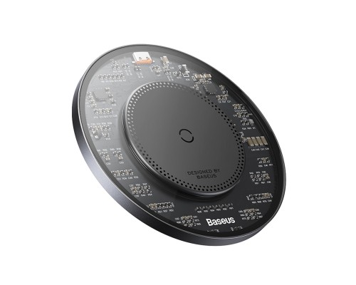 Бездротовий зарядний пристрій Baseus Simple 2 Wireless Charger 15W Cluster Black(Include: Cable Type-C To Type-C 24W 12V/2A 1m Cluster Black) (CCJJ050001) Бездротовий зарядний пристрій Baseus Simple 2 Wireless Charger 15W Cluster Black(Include: Cable Type-C To Type-C 24W 12V/2A 1m Cluster Black) (CCJJ050001)