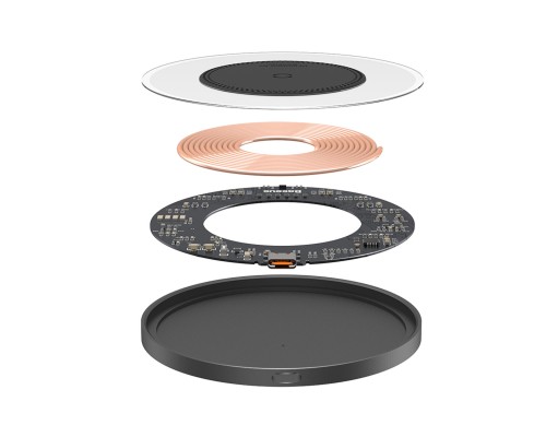 Бездротовий зарядний пристрій Baseus Simple 2 Wireless Charger 15W Cluster Black(Include: Cable Type-C To Type-C 24W 12V/2A 1m Cluster Black) (CCJJ050001) Бездротовий зарядний пристрій Baseus Simple 2 Wireless Charger 15W Cluster Black(Include: Cable Type-C To Type-C 24W 12V/2A 1m Cluster Black) (CCJJ050001)