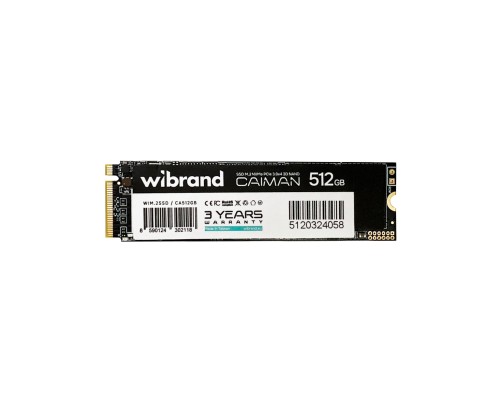 SSD M.2 Wibrand Caiman 512GB NVMe 2280 PCIe 3.0 3D NAND (WIM.2SSD/CA512GB) 