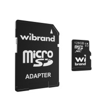 Карта пам'яті microSDXC (UHS-1 U3) Wibrand 128Gb class 10 (adapter SD) (WICDHU3/128GB-A)