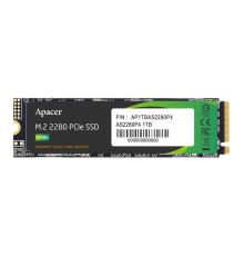 Накопичувач SSD M.2 Apacer AS2280P4 1TB 2280 PCIe 3.0x4 NVMe 3D TLC Read/Write: 3000/2000 MB/sec (AP1TBAS2280P4-1)