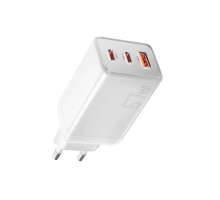 Мережевий зарядний пристрій ESSAGER ECT67W Gan 1USB 2T-C 67W white (ECT67W-LJB02-Z)