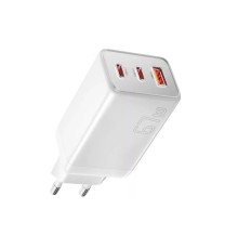 Мережевий зарядний пристрій ESSAGER ECT67W Gan 1USB 2T-C 67W white (ECT67W-LJB02-Z)