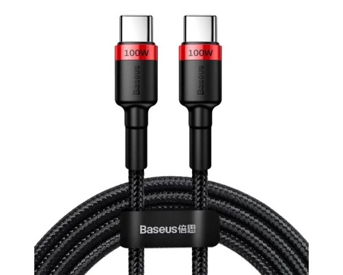 Кабель Baseus Cafule PD2.0 100W flash charging Type-C For Type-C cable (20V 5A)2m Red+Black (CATKLF-AL91) Кабель Baseus Cafule PD2.0 100W flash charging Type-C For Type-C cable (20V 5A)2m Red+Black (CATKLF-AL91)