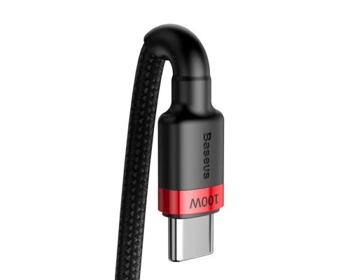 Кабель Baseus Cafule PD2.0 100W flash charging Type-C For Type-C cable (20V 5A)2m Red+Black (CATKLF-AL91) Кабель Baseus Cafule PD2.0 100W flash charging Type-C For Type-C cable (20V 5A)2m Red+Black (CATKLF-AL91)