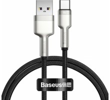 Кабель Baseus Cafule Series Metal Data Cable USB to Type-C 66W 1m Black (CAKF000101)