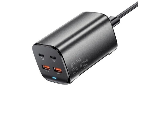 Зарядний пристрій ESSAGER Jiyue 67W GaN Table Charger 2C2A EU grey (ECT2AC-JYB0G-Z) Зарядний пристрій ESSAGER Jiyue 67W GaN Table Charger 2C2A EU grey (ECT2AC-JYB0G-Z)