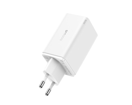 Мережевий зарядний пристрій Baseus GaN6 Pro Fast Charger 2C+2U 65W EU Moon White((With:Mini White Cable Type-C to Type-C 100W(20V/5A) 1m White) (P10162701213-00) Мережевий зарядний пристрій Baseus GaN6 Pro Fast Charger 2C+2U 65W EU Moon White((With:Mini White Cable Type-C to Type-C 100W(20V/5A) 1m White) (P10162701213-00)
