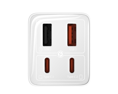 Мережевий зарядний пристрій Baseus GaN6 Pro Fast Charger 2C+2U 65W EU Moon White((With:Mini White Cable Type-C to Type-C 100W(20V/5A) 1m White) (P10162701213-00) Мережевий зарядний пристрій Baseus GaN6 Pro Fast Charger 2C+2U 65W EU Moon White((With:Mini White Cable Type-C to Type-C 100W(20V/5A) 1m White) (P10162701213-00)