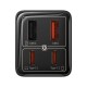 Мережевий зарядний пристрій Baseus GaN6 Pro Fast Charger 2C+2U 65W EU Cluster Black((With:Mini White Cable Type-C to Type-C 100W(20V/5A) 1m Black) (P10162701113-00)