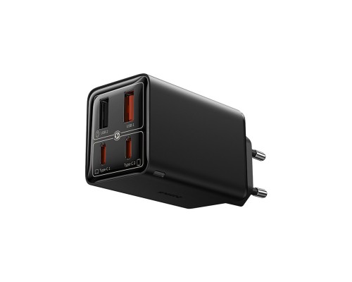 Мережевий зарядний пристрій Baseus GaN6 Pro Fast Charger 2C+2U 65W EU Cluster Black((With:Mini White Cable Type-C to Type-C 100W(20V/5A) 1m Black) (P10162701113-00) Мережевий зарядний пристрій Baseus GaN6 Pro Fast Charger 2C+2U 65W EU Cluster Black((With:Mini White Cable Type-C to Type-C 100W(20V/5A) 1m Black) (P10162701113-00)