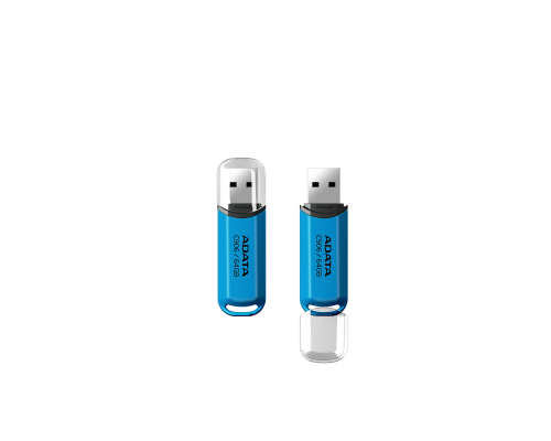 USB флеш накопичувач ADATA 64GB C906 Blue USB 2.0 (AC906-64G-RWB) 