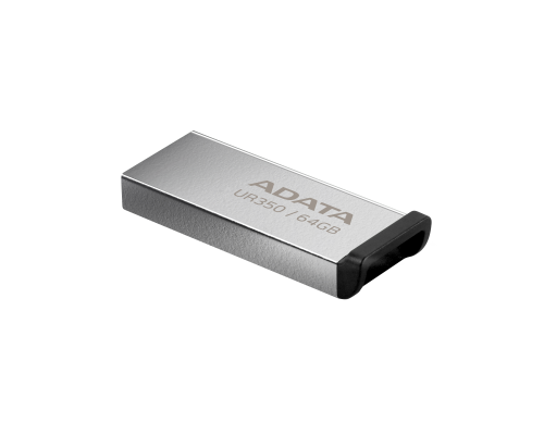 USB флеш накопичувач ADATA 64GB UR350 Silver-Black USB 3.2 (UR350-64G-RSR/BK) 