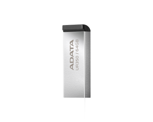 USB флеш накопичувач ADATA 64GB UR350 Silver-Black USB 3.2 (UR350-64G-RSR/BK) 