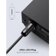 Дата кабель USB-C to USB-C 2.0m 60W US255 Black Gray Ugreen (50125)