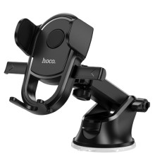 Автотримач для телефона HOCO H5 Integrity one-key car holder(center console) Black (6931474790934)