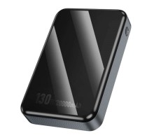 Зовнішній акумулятор HOCO Q30A Fast charge 130W power bank(20000mAh) Metal Gray (6942007634069)
