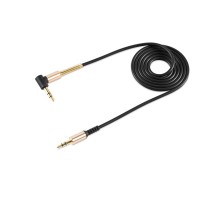 Аудіокабель HOCO UPA02 AUX Spring Audio cable Black (6957531025665)