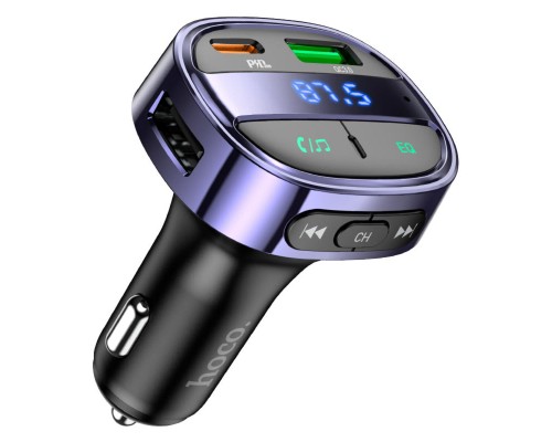 АЗП з FM-модулятором HOCO E70 PD30W+QC3.0 car BT FM transmitter Magic Night (6931474765246) АЗП з FM-модулятором HOCO E70 PD30W+QC3.0 car BT FM transmitter Magic Night (6931474765246)