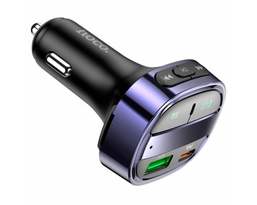 АЗП з FM-модулятором HOCO E70 PD30W+QC3.0 car BT FM transmitter Magic Night (6931474765246) АЗП з FM-модулятором HOCO E70 PD30W+QC3.0 car BT FM transmitter Magic Night (6931474765246)