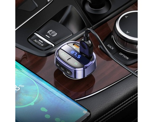 АЗП з FM-модулятором HOCO E70 PD30W+QC3.0 car BT FM transmitter Magic Night (6931474765246) АЗП з FM-модулятором HOCO E70 PD30W+QC3.0 car BT FM transmitter Magic Night (6931474765246)