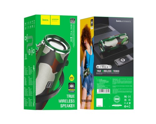 Портативна колонка HOCO BS40 Desire song sports wireless speaker Camouflage Green (6931474730640)