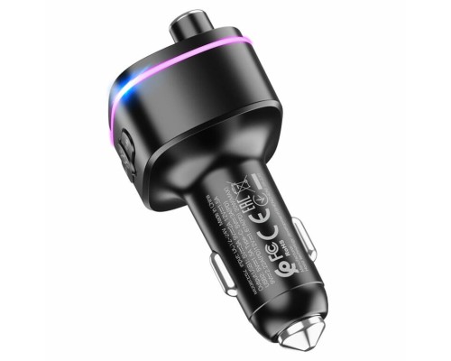АЗП з FM-модулятором HOCO E62 Fast PD20W+QC3.0 car BT FM transmitter Black (6931474756299) АЗП з FM-модулятором HOCO E62 Fast PD20W+QC3.0 car BT FM transmitter Black (6931474756299)