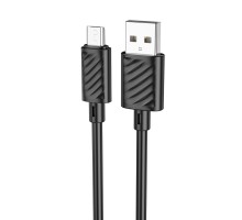 Кабель HOCO X88 Gratified charging data cable for Micro Black (6931474783325)