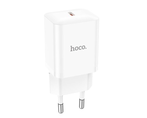 Мережевий зарядний пристрій HOCO N27 Innovative single port PD20W charger White (6931474783455) Мережевий зарядний пристрій HOCO N27 Innovative single port PD20W charger White (6931474783455)