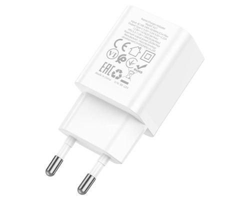 Мережевий зарядний пристрій HOCO N27 Innovative single port PD20W charger White (6931474783455) Мережевий зарядний пристрій HOCO N27 Innovative single port PD20W charger White (6931474783455)