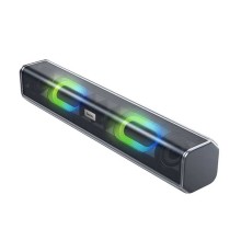 Портативна колонка HOCO BS49 Dazzling sound desktop wireless speaker Metal Gray (6931474766274)