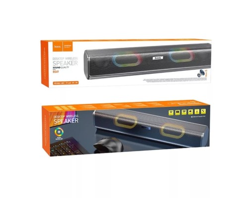 Портативна колонка HOCO BS49 Dazzling sound desktop wireless speaker Metal Gray (6931474766274) Портативна колонка HOCO BS49 Dazzling sound desktop wireless speaker Metal Gray (6931474766274)